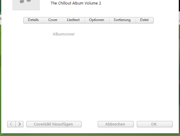 iTunes Cover löschen: Cover-Bildchen erfolgreich entfernt